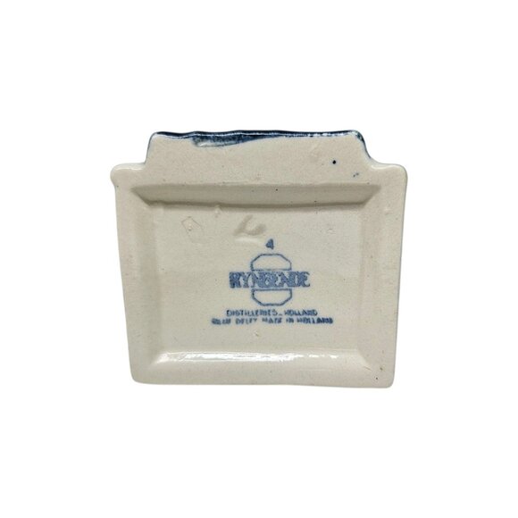 Vintage KLM Blue Delft House #4 Rynbende Empty Holland Dutch KLM Airlines - Picture 7 of 8